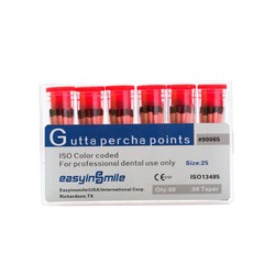Endodontic Gutta Percha Points Dental Endo Root Canal .02/.04/.06 Taper 60/120pc