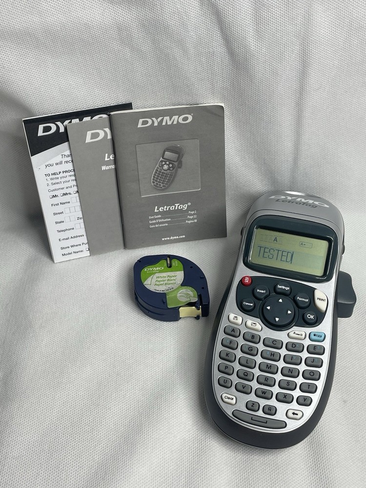 DYMO LetraTag LT-100H Handheld Portable Electronic Label Maker Machine W/ Tape