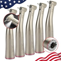 1-10 PCS Dental 1:5 Increasing LED Fiber Optic Contra Angle Handpiece ASkeadnt
