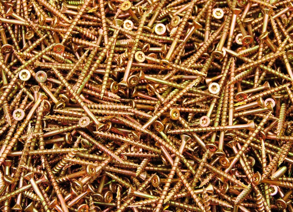 (2500) Torx T25 Star Flat Head 9 x 2-1/2 Yellow Zinc Type 17 Wood Screw BULK
