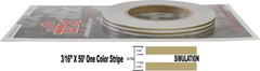 TFX 00033098 – Auto Customizing Dual Pinstripe – 3/16″ X 50′ (1/16″ Stripe, 16″