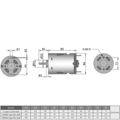 18V DC Motor 20500RPM RS550 Motor High Torque Electric Motors for DIY Electri…