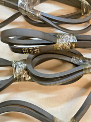 LOT OF 11 – PowerDrive Belts – Various Sizes – 52″, 47″, 60″, 65″