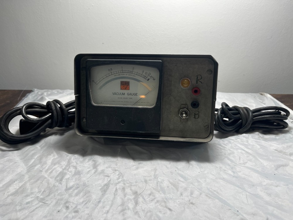 VT-4B Hastings Vacuum Gauge Millimeters of Mercury 0-20 ATM, DV-4D