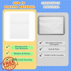 Fuutreo Wall Pockets 6 Pcs Clear 12.6″ x 9.4″