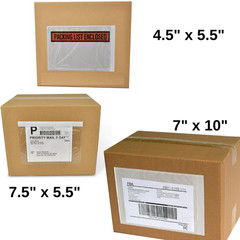 Shipping Label Sleeves Clear Self-Adhesive Packing Slip Pouches Envelope