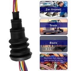 Suvnie 4 PCS Universal Firewall Boot, Rubber Grommets Can 3.72×1.82 inches
