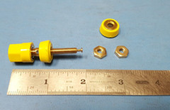 Abbatron HH Smith 257-107 Binding Post Yellow, Insulated HexShaped