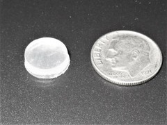 7/16” Round Rubber Feet Clear 3M Adhesive Backing 1/8 Height 64 Pieces per pack