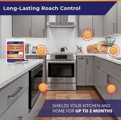 Roach Gel Bait Indoor and Outdoor: Cockroach Killer Repellents for German Coc…