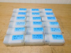 18 Piece 5C Round Collet Set 1/16 to 1-1/8" Cap Increments of 1/16" 23