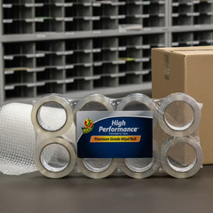 Duck Brand HP 260 Clear Acrylic Packing Tape, 1.88 in. x 60 yards, 8 Rolls, 480