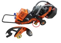 220V Concrete Floor Grinder Polishing Machine w/ 30L Dust Bucket 6 Grinding Head