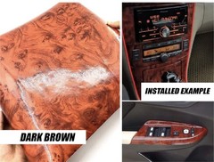 Mahogany Vinyl Wrap -Self Adhesive Film 12 x 60 Inch Glossy Wood Grain Decal …