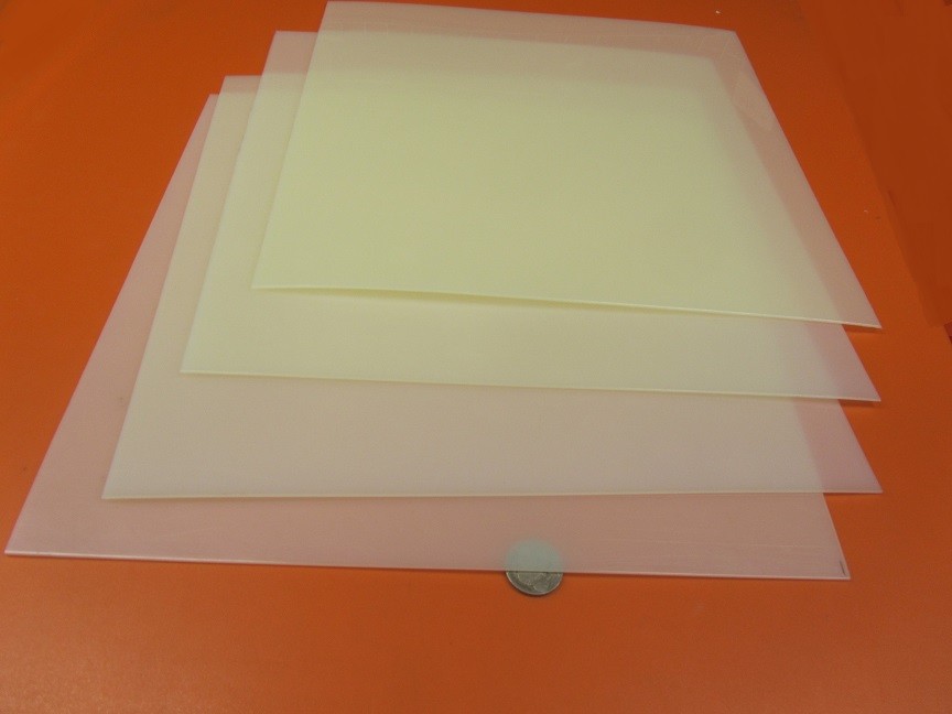 Nylon 6/6 Extruded Sheet Natural Tint (1/16) – .063″ x 12″ x 12″, 8 Units