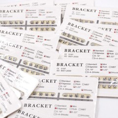 25Size Dental Orthodontic Bracket Braces Mini Standard Roth/Edgewise/MBT 022/018