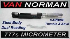 L.S STARRETT HEAD USA VAN NORMAN BORING BAR MICROMETER 777S 2.600 – 5.300 RANGE