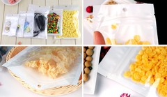 1000 Zip Zipper Lock Bags Clear Plastic White Back 5.5″ x 8″ Seal Reclosable