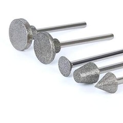 Drilax 50 Pieces Diamond Drill Bit Burr Set Grit 120 Sea Glass for Crafts Rocks