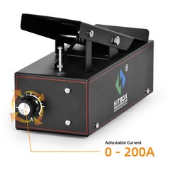 HITBOX 200A 6 IN1 AC/DC TIG Aluminum Welder with Remote Control Foot Pedal,220V