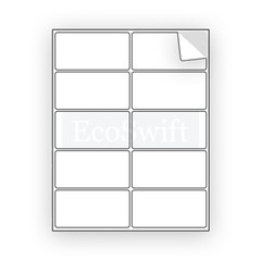 (10) 4 x 2 EcoSwift Laser/Ink Address Shipping Self-Adhesive Labels 10 per sheet