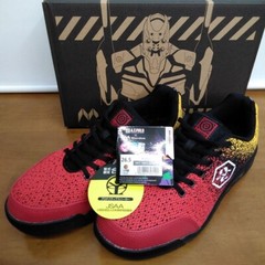 A.T.FIELD EVA×Mandom Evangelion Protective Sneaker Unit 02 Model Red JAPAN USED