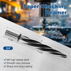 3/4″ M2 Hss Taper Chucking Reamer Drill Bit Taper Reamer Drill Bit For Steel All