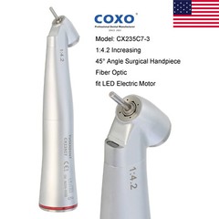 COXO Dental Electric Handpiece 1:5 LED Contra Angle Fiber Optic NSK X95L X25L