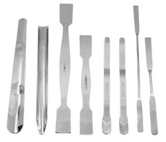 15 Piece Scoop & Spatula Set – Assortment – Stainless Steel – Eisco Labs