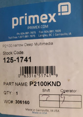 Primex P2100KND Multimedia Distribution Enclosure 125-1741, 21″ H x 14″ W x 5″ D