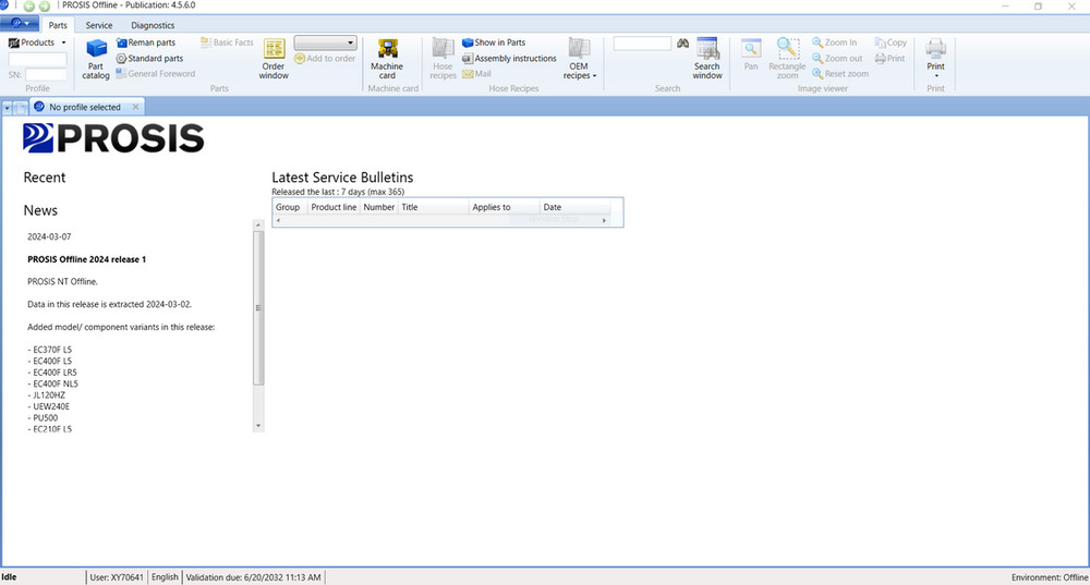Volvo PROSIS 2025 NEW Offline Parts Catalog and Repair Manuals on DELL laptop