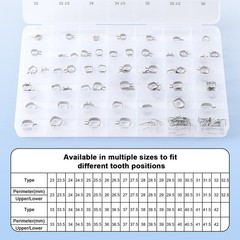 Dental Orthodontic Braces Space Maintainer Band Kit #23 -#42 with Wires For Kids