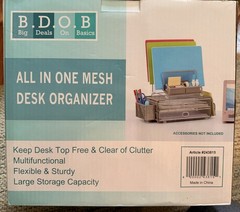 OFFICE DEPOT Mesh Desktop All-In-One Organizer for File Folders, Notepads, …