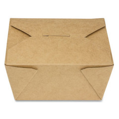 GEN KS10120 Take-Out Box, 30 oz, 5.06 x 4.27 x 2.4, Brown, Paper, 450/Ct