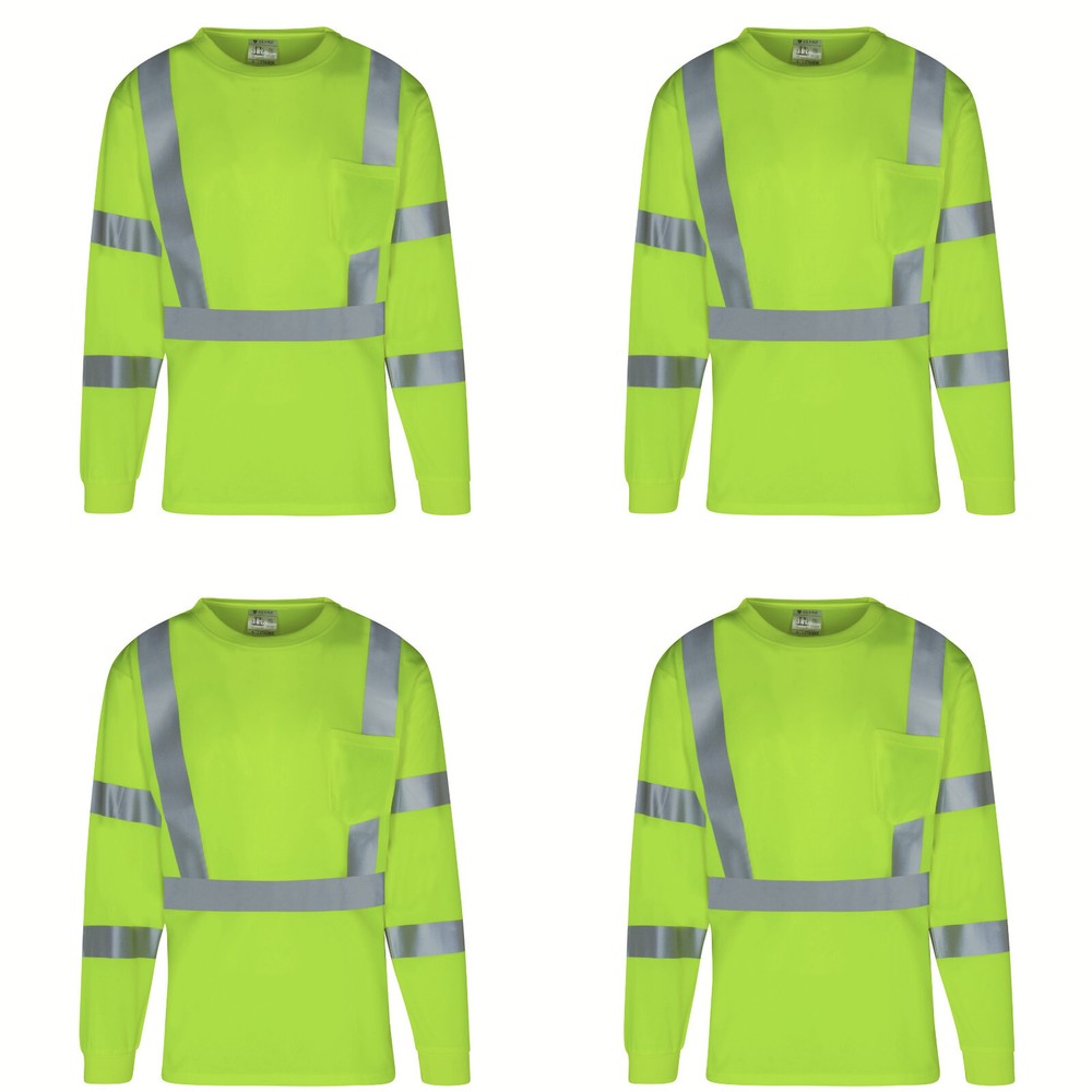 4 Pack Everyday ANSI Class 3 Long Sleeve UPF-50+ T-Shirt
