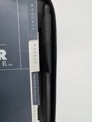 Vintage 2000 Leatherette Black Power Planner Organizer with Calculator & More