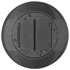 Hubbell Wiring Device-Kellems S1cfcbl Electrical Box Cover, 2 Gangs, Aluminum,