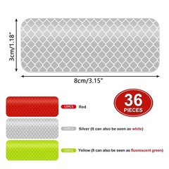 Reflective Stickers – 36 PCS High Visibility Reflective Tape Waterproof Strip…