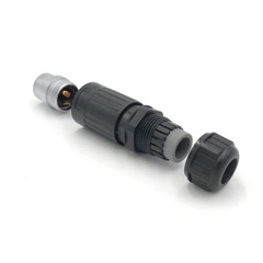 3 Pin Power Circular Industrial Connector Male Plug Outdoor Waterproof IP67 M20