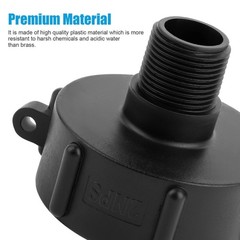 2PCS 275 330 G IBC Tote Adapter 2″ NPT (NPS) Fine Thread x3/4 Male Garden Hose