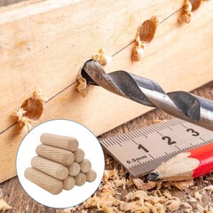 30Pcs Fluted Wood Dowel Pins Assorted M6 M8 M10 Grooved Plug for Furniture