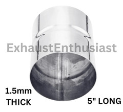 Universal T304 Stainless Connector 5 inch ID – 5 inch ID Exhaust Adapter Reducer