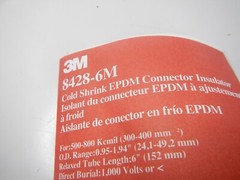 3M 8428-6M COLD SHRINK EPDM CONNECTOR INSULATOR 500-800 Kemil 0.95-1.9 1 kV
