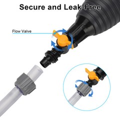 9.8Ft Siphon Hose Multifunction Pump Oil Water Fuel Gasoline Transfer Hand Pump