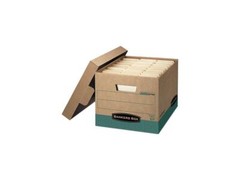 Bankers Box 12775 R-Kive Storage Box, Letter/Legal, Locking Lift-off Lid, Kraft/