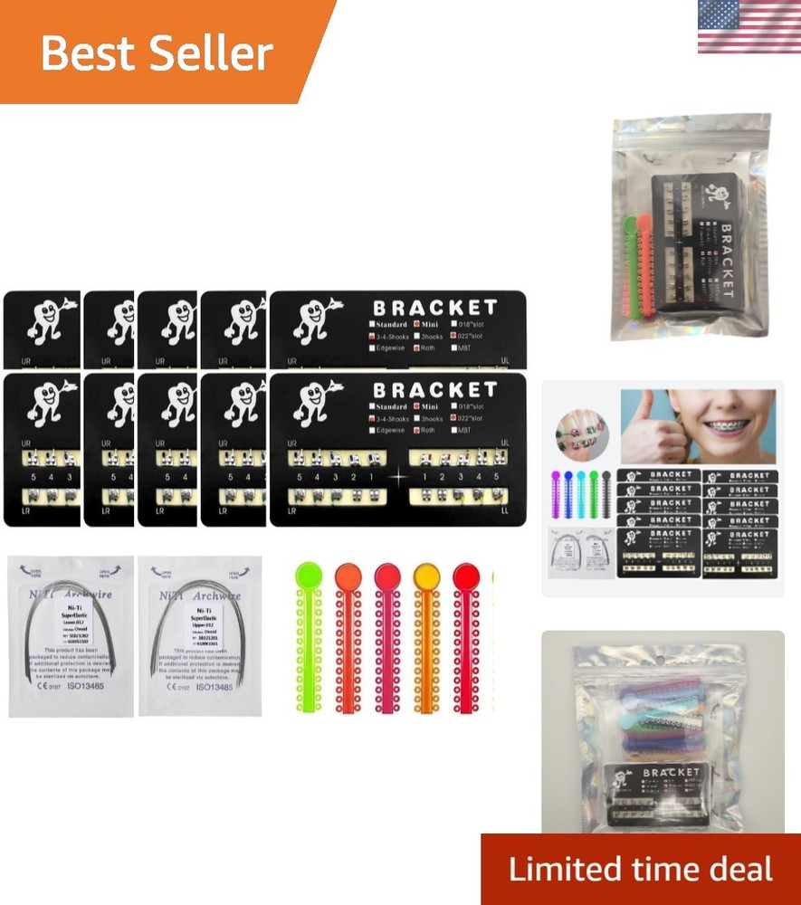 Easy-to-Install 200pcs Roth Brackets for DIY Braces – Stainless Steel Quality