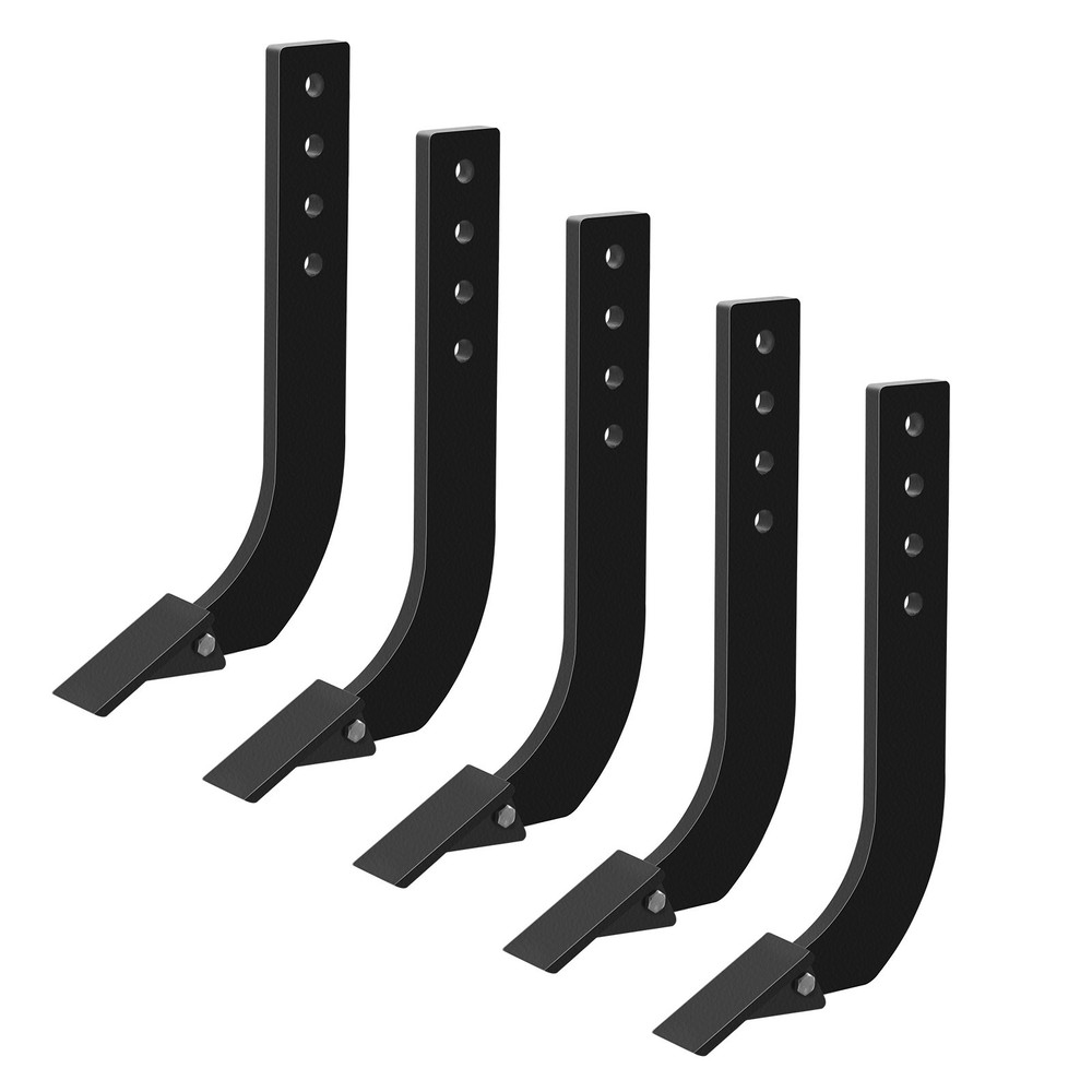 5pcs 4 Holes Box Blade Shank, 16” Scarifier Shank Teeth, Box Scraper Blade