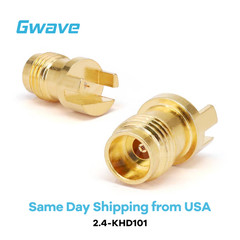 2.4mm Female Connector End Launch Suit for PCB Thickness 1.68mm, DC – 50GHz