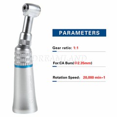 Dental Low Speed Push Button Contra Angle Handpiece Fit RA2.35mm/ FG1.6mm Bur sk
