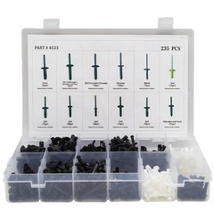 Lauco 340pcs Nylon Grommet Nuts and Screws Assortment for Automotive Body